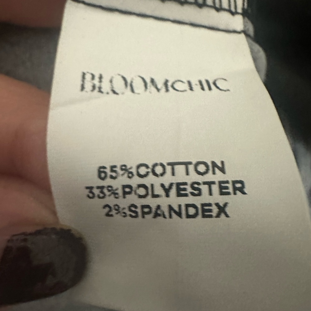 Savanna Jane embroidered Black and White Striped Floral Blouse NWOT - Picture 3 of 5